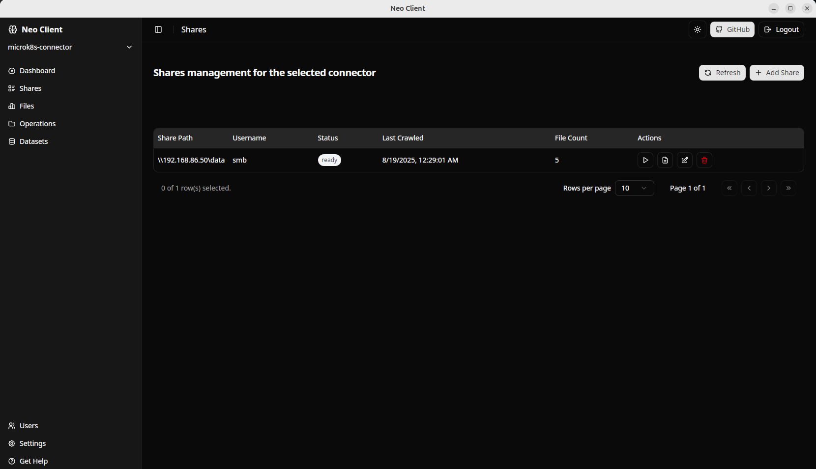 neo client screenshots
