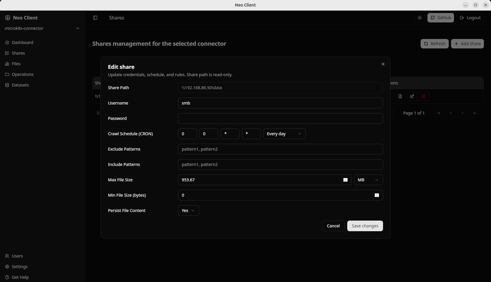 neo client screenshots