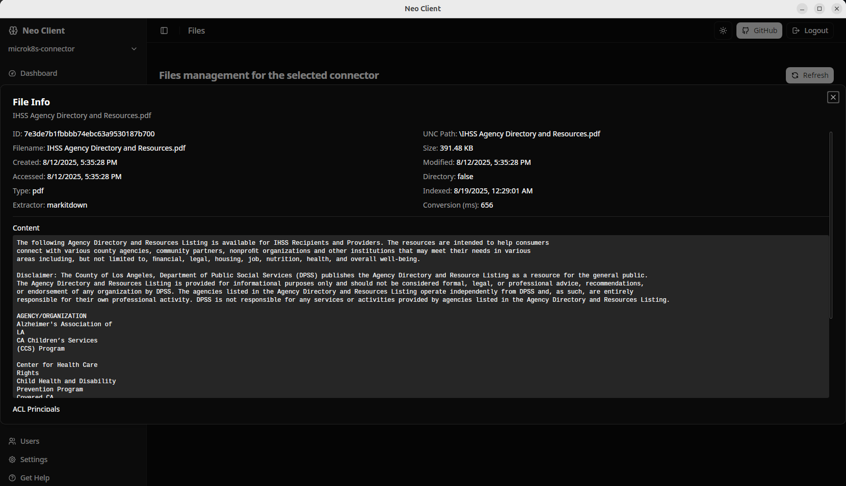neo client screenshots